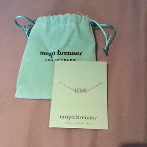 Maya Brenner silver chain LOVE bracelet